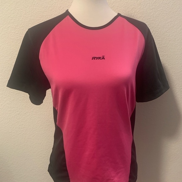 Ryka Tops - Ryka Women's Pink and Black Top